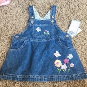 Floral jean jumper